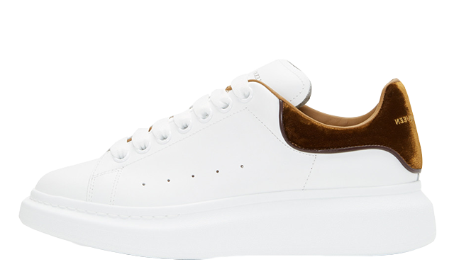 White and discount brown alexander mcqueen