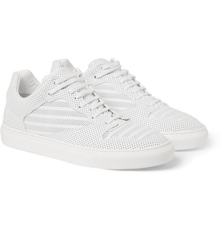 Balenciaga Perforated Leather Triple White