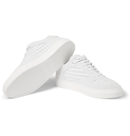Balenciaga Perforated Leather Triple White