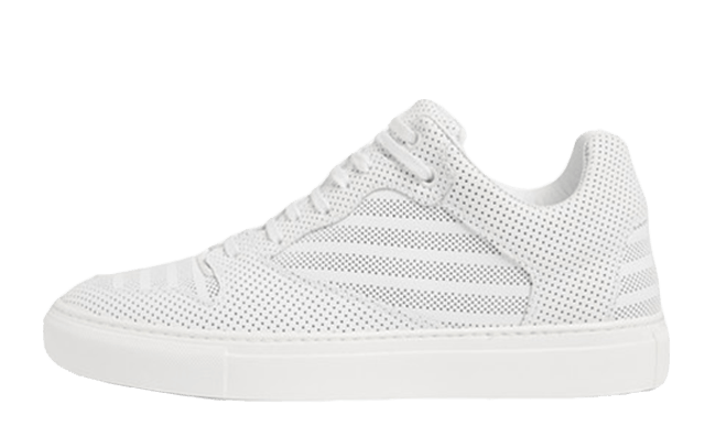 Balenciaga-Perforated-Leather-Triple-White