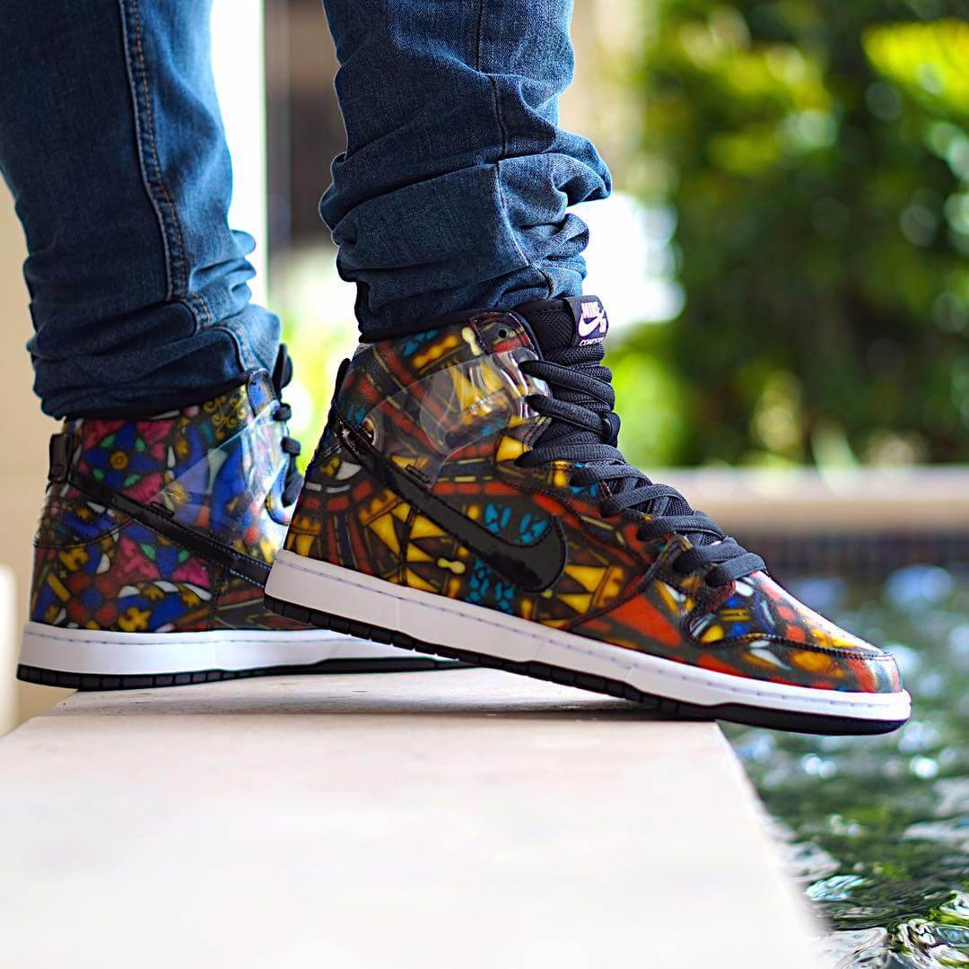 stained glass nike dunks