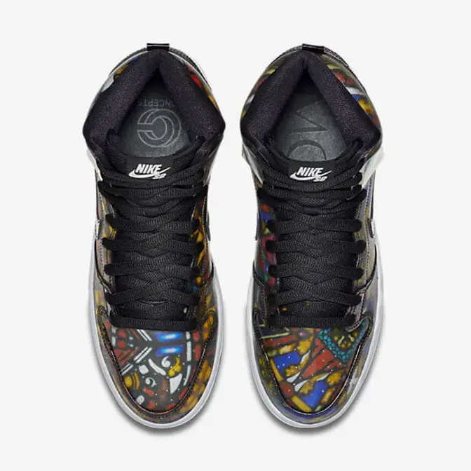 concepts x nike sb dunk high stained glass