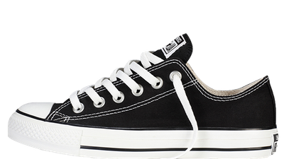 converse low cut black and white