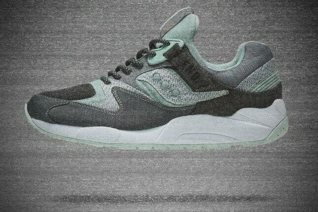 END X Saucony Grid 9000 White Noise