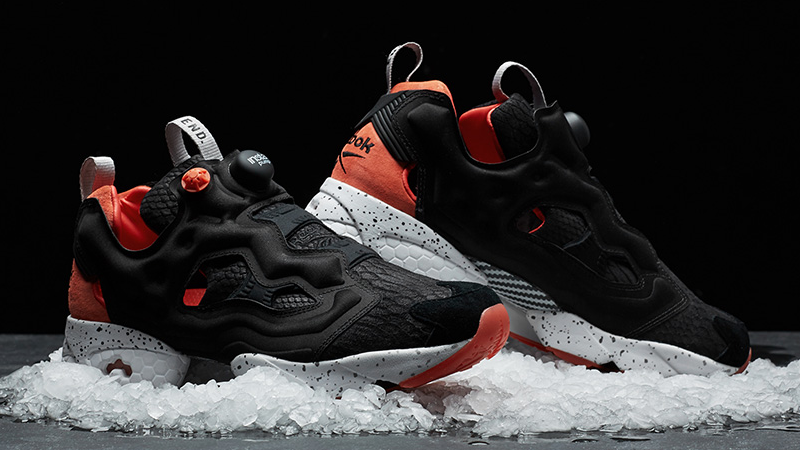 END x Reebok Instapump Fury Black Salmon