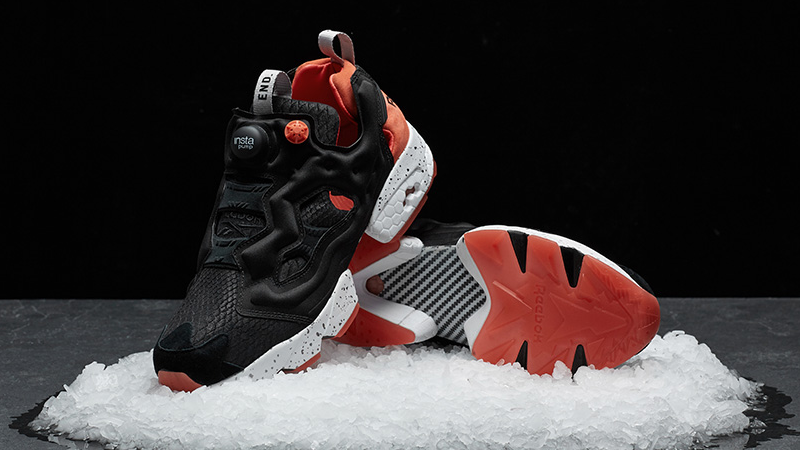 END x Reebok Instapump Fury Black Salmon