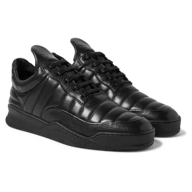 Filling Pieces Blade thigh-high leather boots Black Leather Sneakers Black