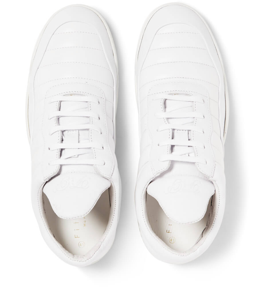 Filling Pieces Low Top Fuse Leather Sneakers White