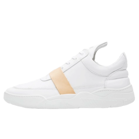 Filling-Pieces-Low-Top-Leather-Strap-White