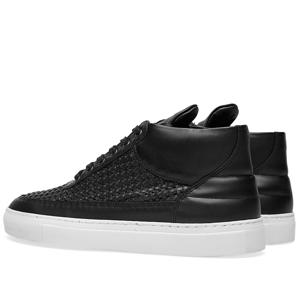 Filling Pieces Mid Sneaker Black Woven