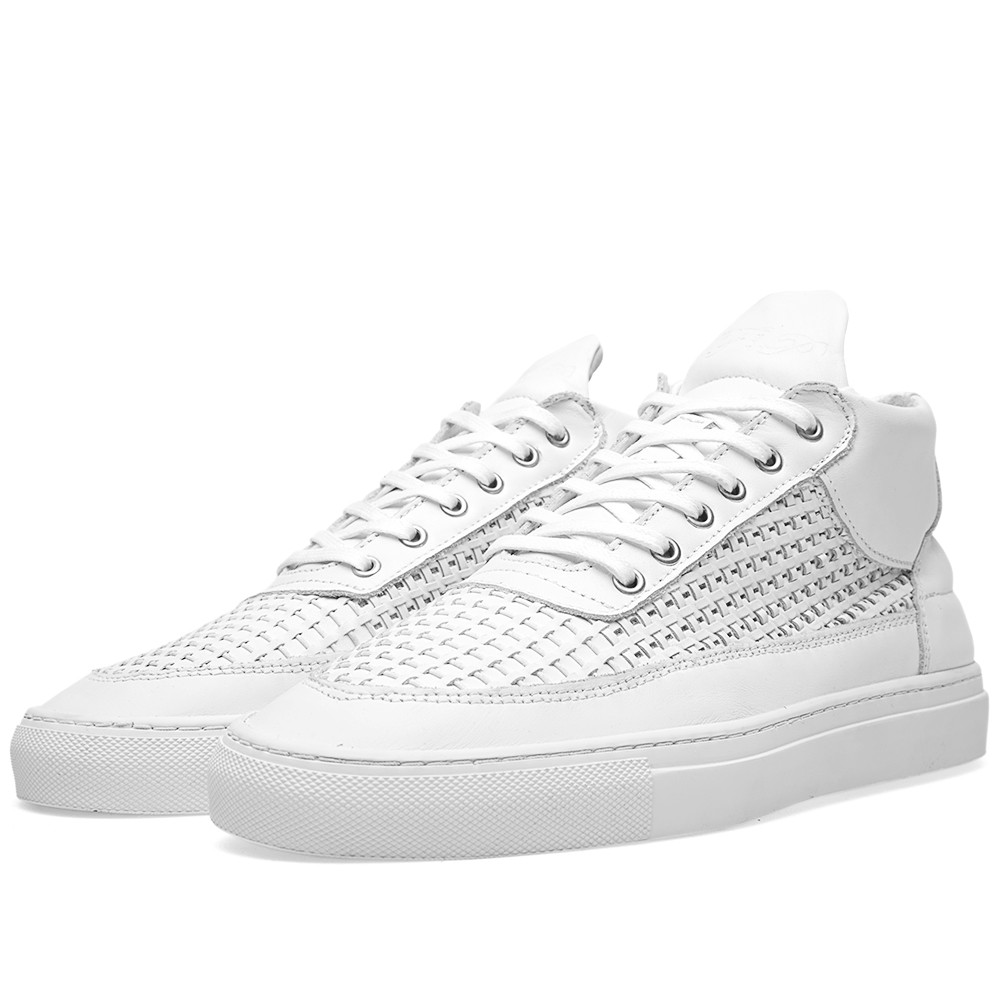 Filling Pieces Mid Sneaker White Woven