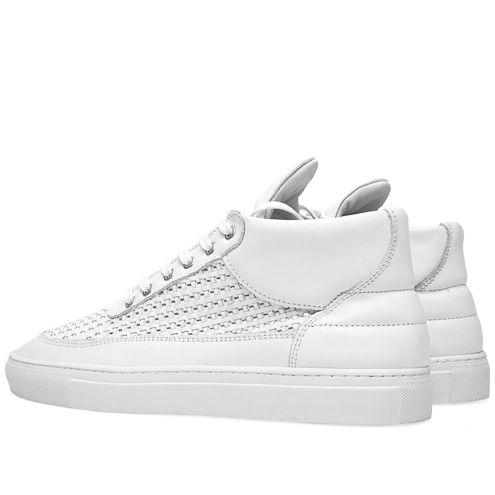 Filling Pieces Mid Sneaker White Woven