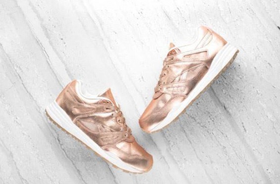 reebok trainers rose gold