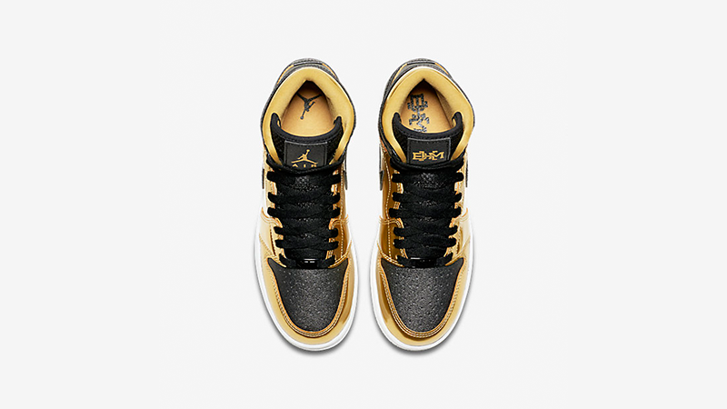 Jordan 1 High BHM GG Gold Black