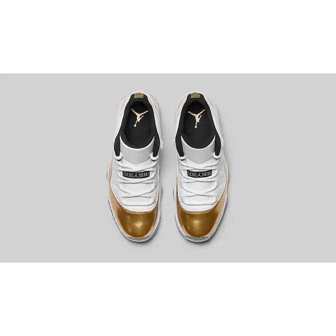 Jordan 11 white outlet gold