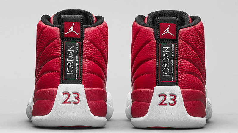 retro 12 red white