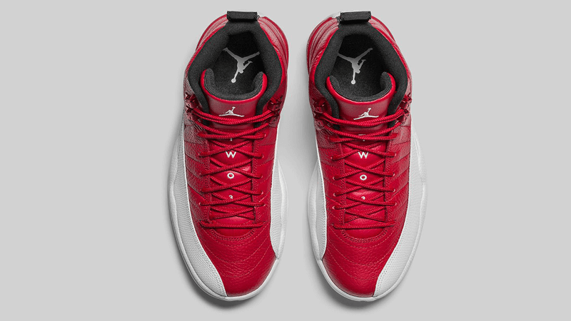 Jordan retro 12 hot sale red and white