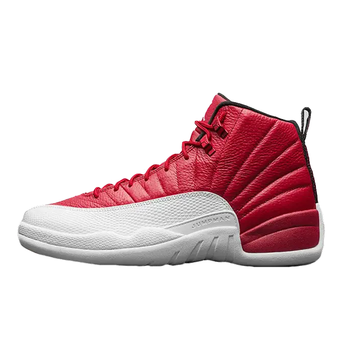 gym red and white jordan 12