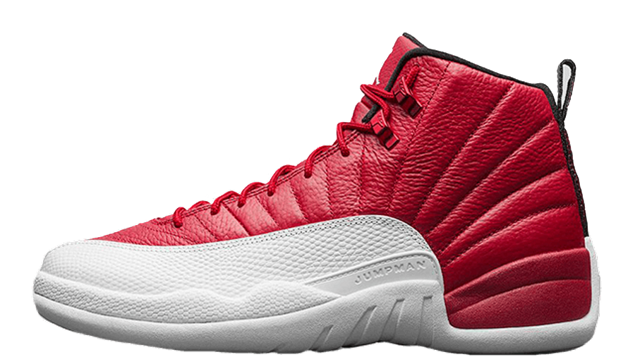 red and white jordan 12's
