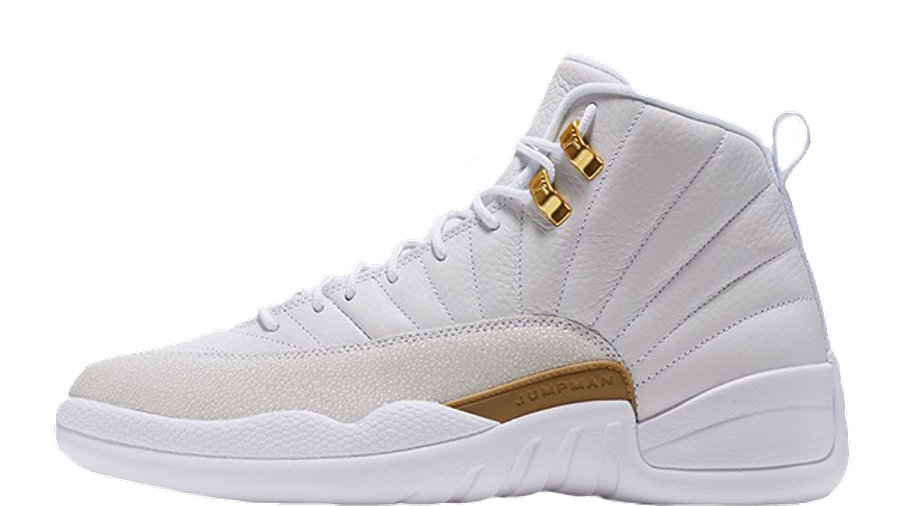 jordan 12 all white and gold