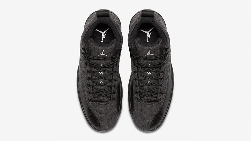 Jordan 12 Wool Black
