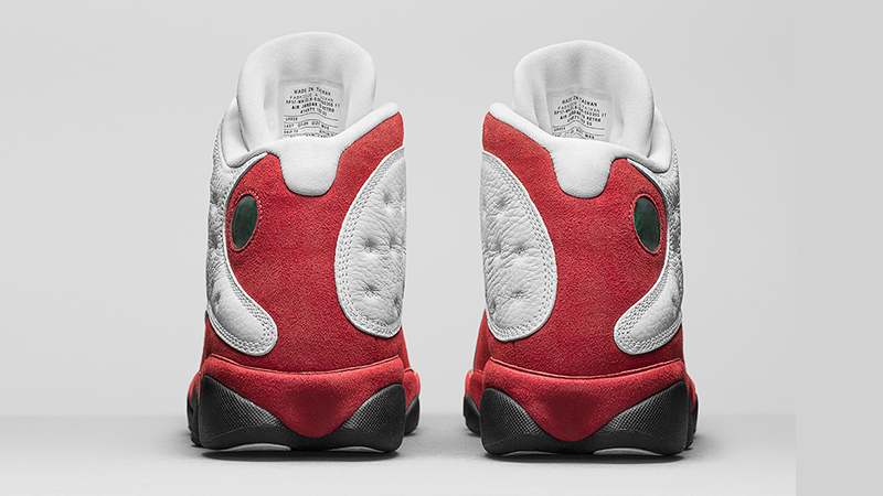 Retro 13 deals white and red