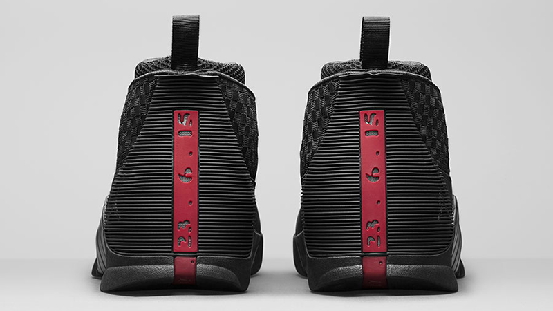 Black and red jordan 15 best sale