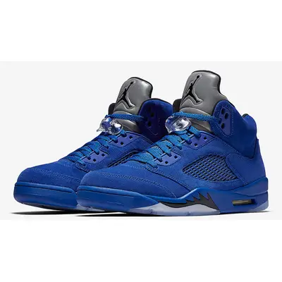 Blue suede jordans store 5