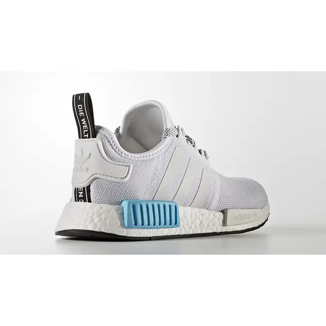 Kids adidas NMD R1 White Blue Where To Buy S80207 The Sole Supplier