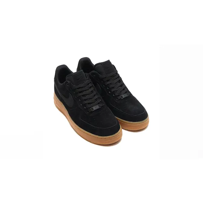 Nike Air Force 1 '07 LV8 Suede Black/Gum - AA1117-001