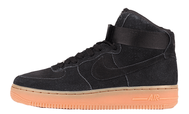all black suede air force 1