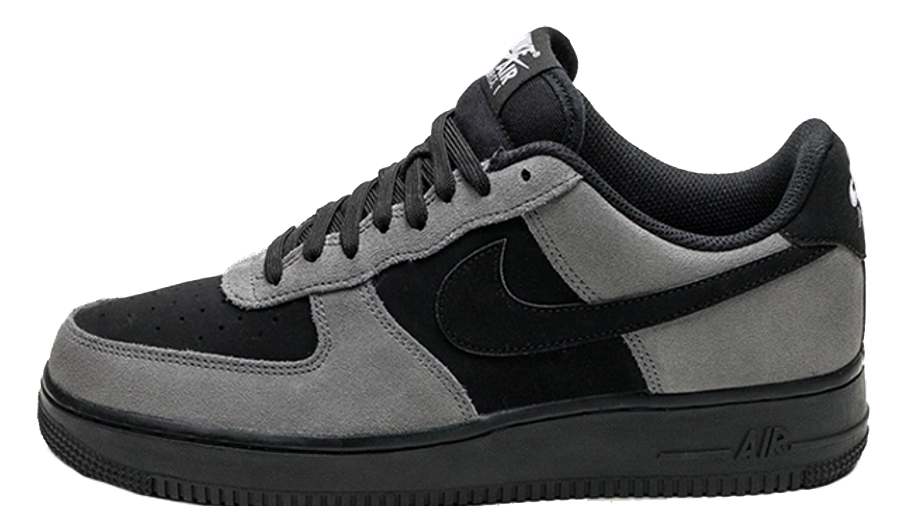 nike air force 1 grey and black