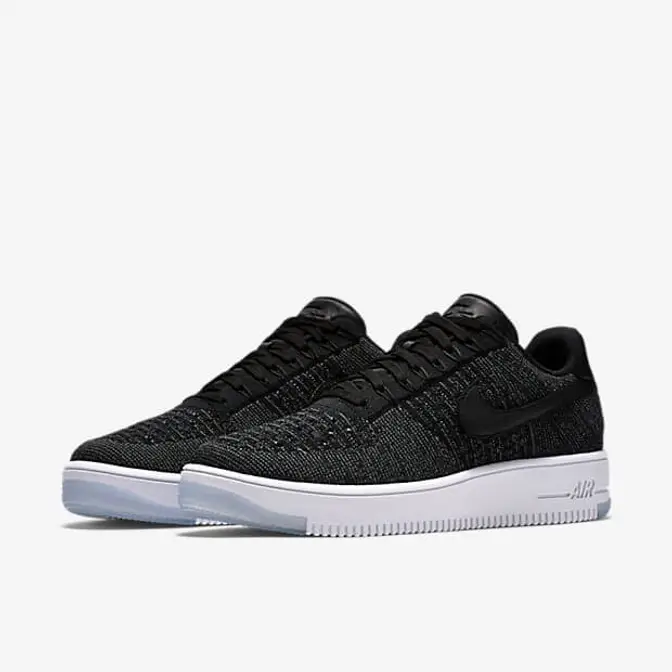 Nike Air Force 1 Flyknit Low Black | Where To Buy | 817419-004 | The ...