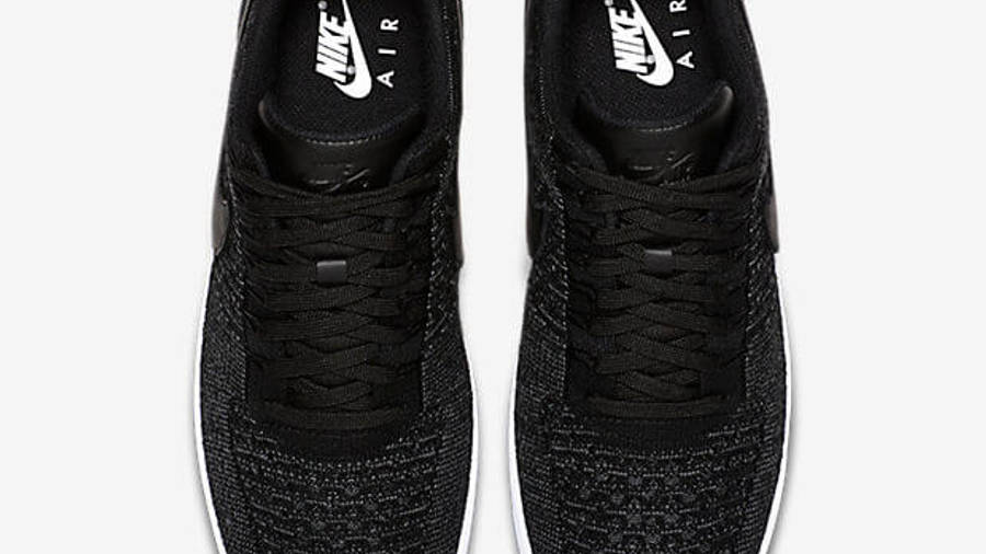 air force 1 flyknit low black