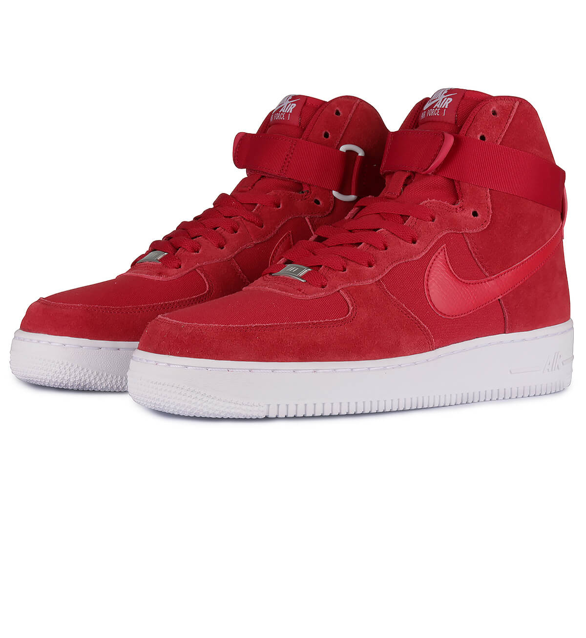 nike air force 1 high top red and white
