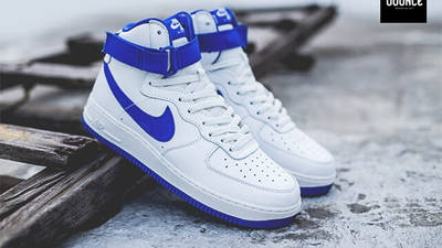 nike air force 1 high blue and white