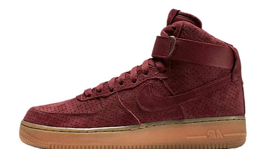 red suede air force 1 high