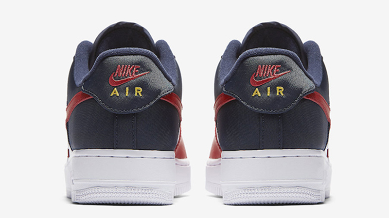Nike Air Force 1 Low '07 LV8 Obsidian, White & University Red, 823511-601