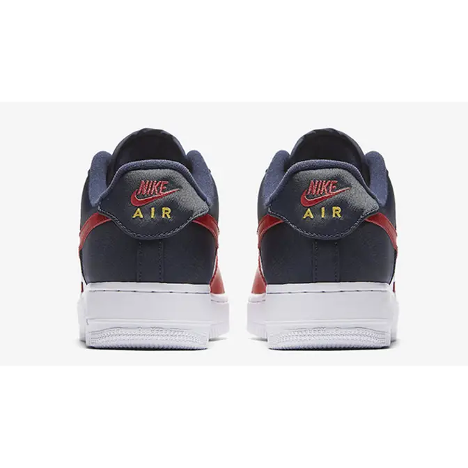 Nike Air Force 1 Low '07 LV8 Obsidian, White & University Red, 823511-601