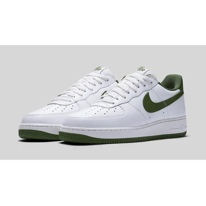 Nike Air Force 1 Low Retro - White/Forest Green - White/Forest Green/Gum Yellow, Size 4 by Sneaker Politics