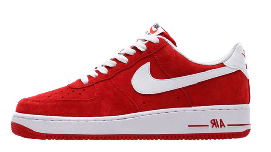 nike air force red suede