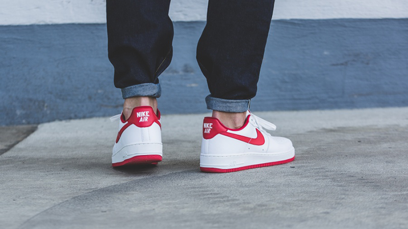 air force 1 low red bottom
