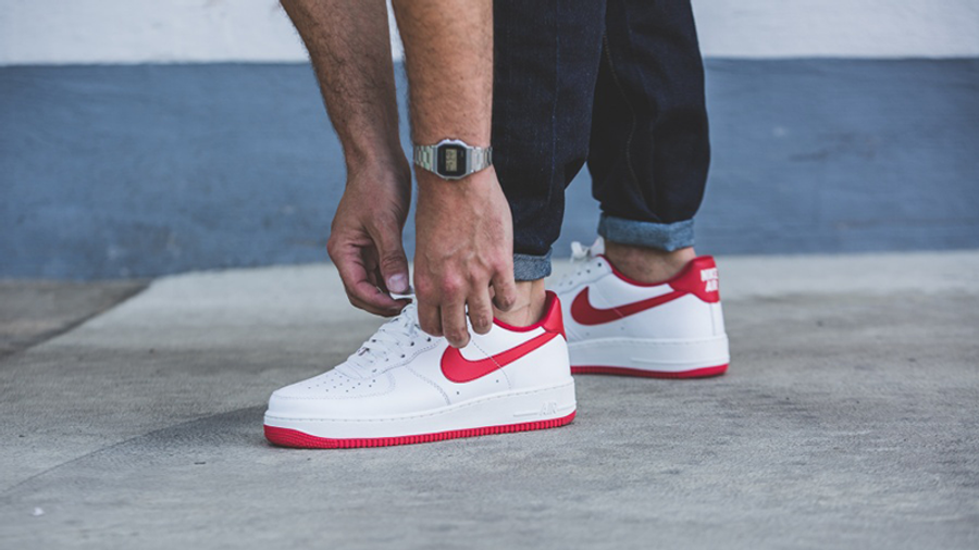 nike air force 1 red sole