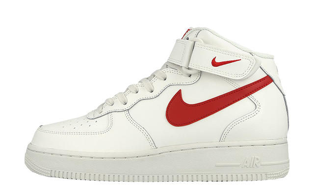 nike air force 1 mid 07 red white