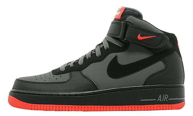 Nike Air Force 1 Mid Grey Red | Where 