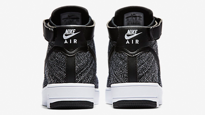 nike air force 1 flyknit black and white