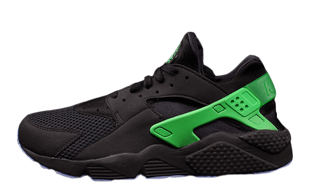 Nike Air Huarache Black Poison Green 