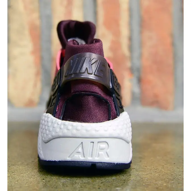 Custom maroon huaraches best sale