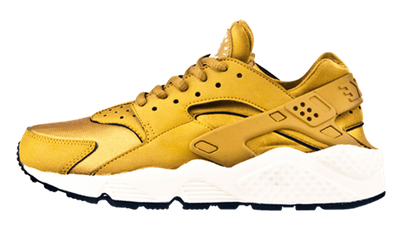 nike huarache black gold