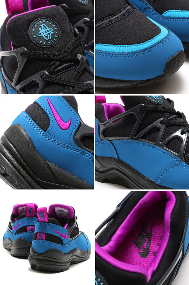 pink and blue huaraches